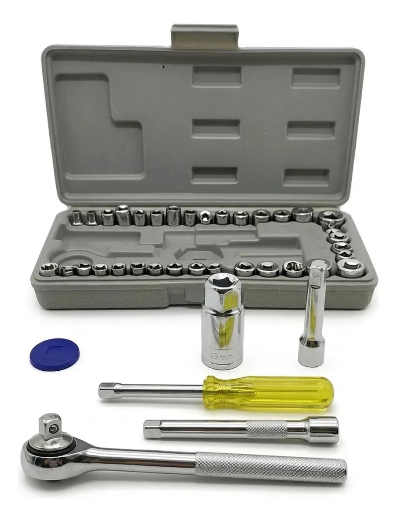 KIT DE HERRAMIENTAS MECANICAS 40 PIEZAS PARA VEHICULOS Y BICICLETAS - 4