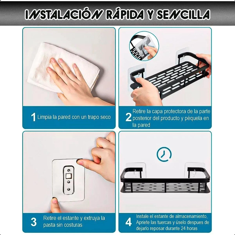 PACK DE 2 ORGANIZADORES ESQUINERO PARA DUCHA Y BAÑO - 4