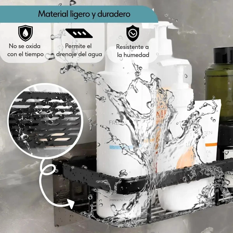 ESTANTE ORGANIZADOR ADHESIVO PARA BAÑO Y COCINA - 4