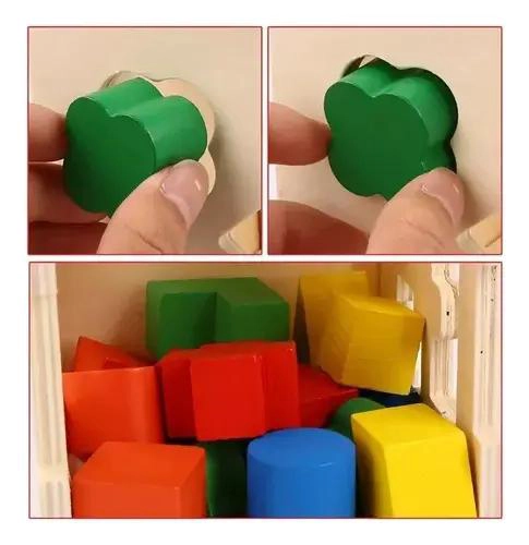 CUBO EDUCATIVO DE MADERA PARA APRENDIZAJE INFANTIL - 4