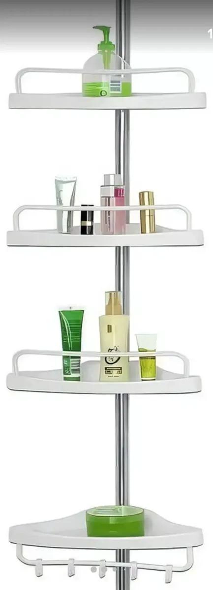 ESQUINERO ORGANIZADOR DE BAÑO CON 4 ESTANTES AJUSTABLES - 1