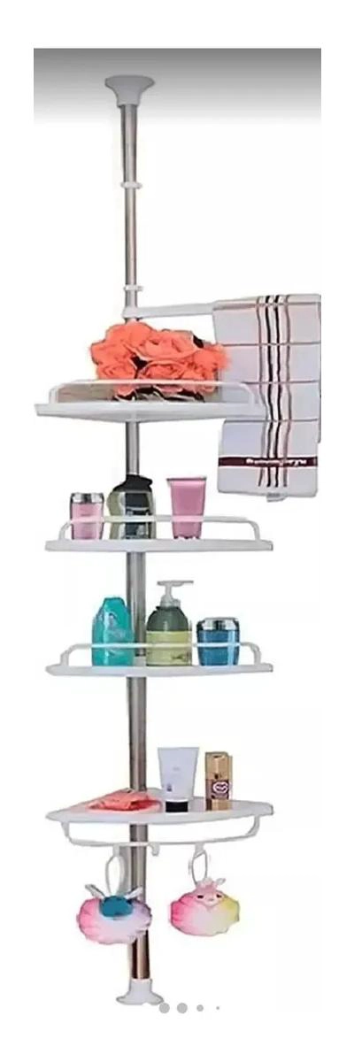 ESQUINERO ORGANIZADOR DE BAÑO CON 4 ESTANTES AJUSTABLES - 3