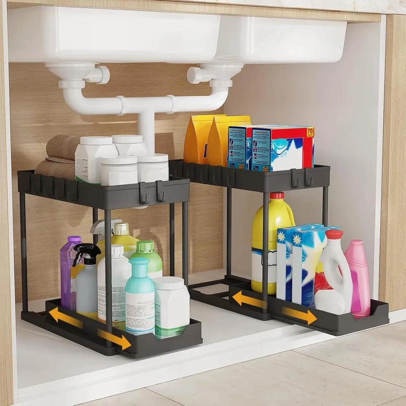 ORGANIZADOR EXTRAIBLE PARA FREGADERO Y GABINETE DE COCINA - 2