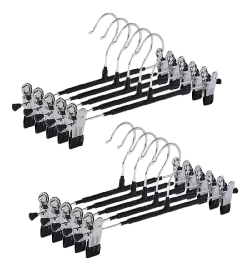 PACK DE 30 GANCHOS COLGADORES DE METAL CON FORRO DE GOMA - 1