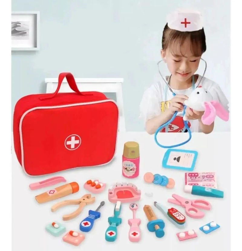 SET DE JUEGO DE ROLES DE DOCTOR Y DENTISTA PARA NIÑOS - 2