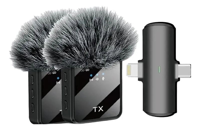 MICROFONO INALAMBRICO DE SOLAPA DUAL PARA GRABACIONES DE AUDIO - 6
