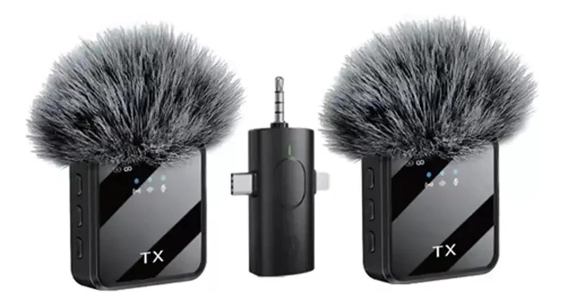 MICROFONO INALAMBRICO DE SOLAPA DUAL PARA GRABACIONES DE AUDIO - 7