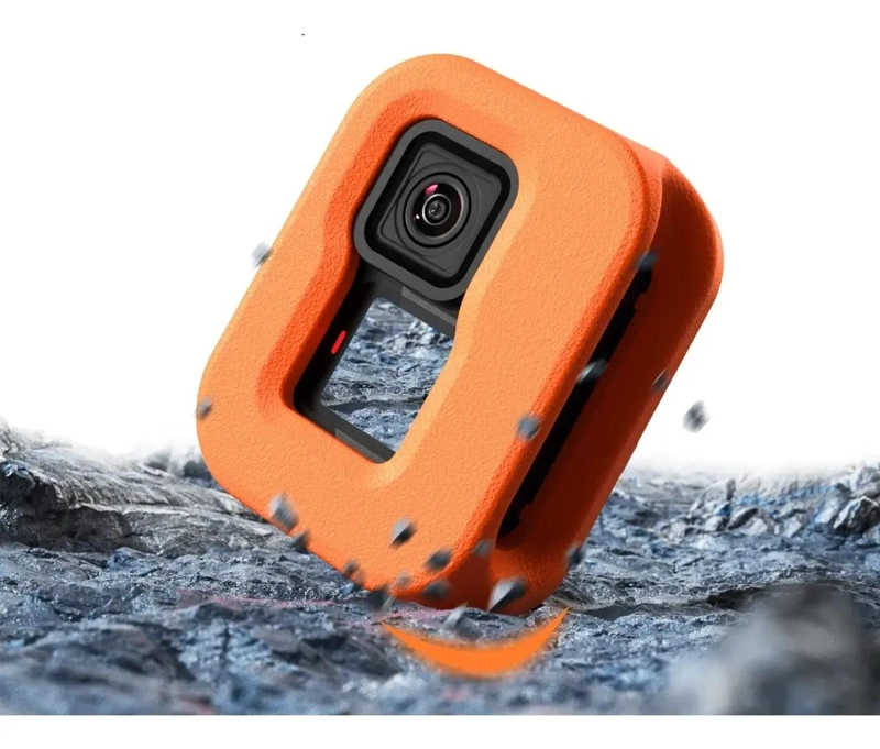 FUNDA FLOTANTE NARANJA PARA CAMARAS DE ACCION - 7