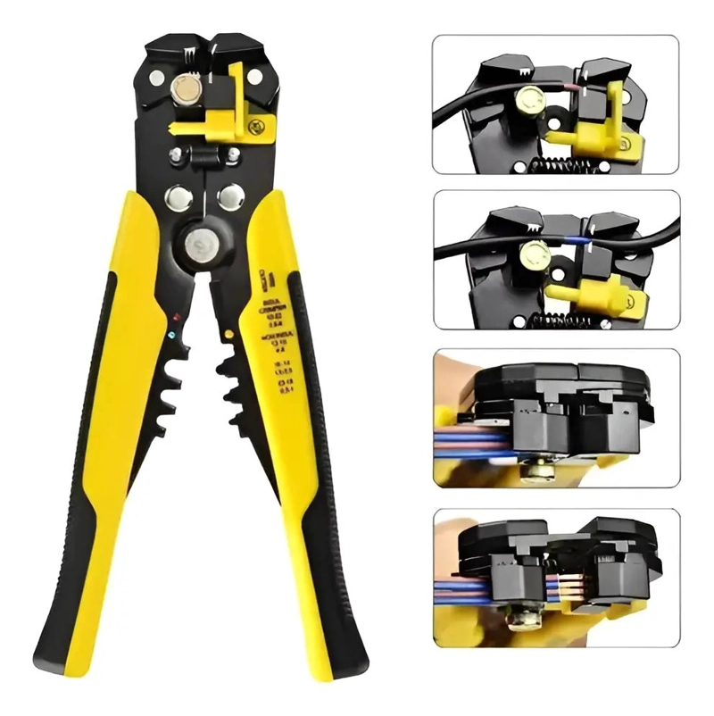 ALICATE PELACABLES AUTOMATICO MULTIFUNCIONAL PARA CORTAR Y PELAR - 1