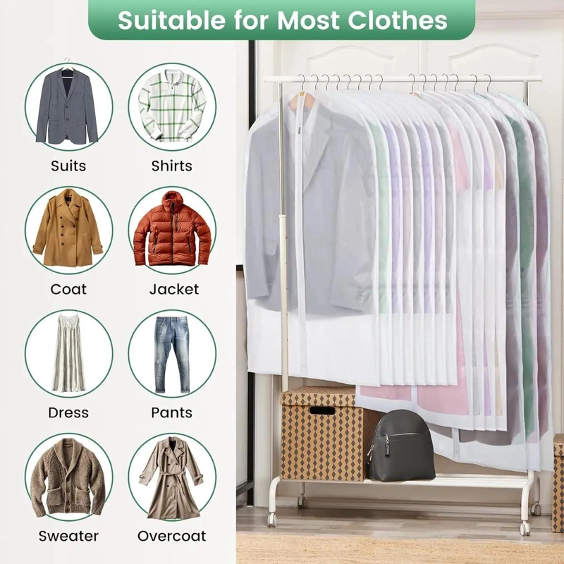 PACK DE 15 FUNDAS COLGANTES PARA ROPA Y TRAJES - 6