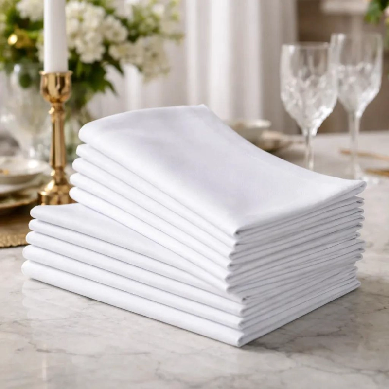 PACK DE 10 SERVILLETAS DE POLIE STER DE 40 X 40 CM - 1