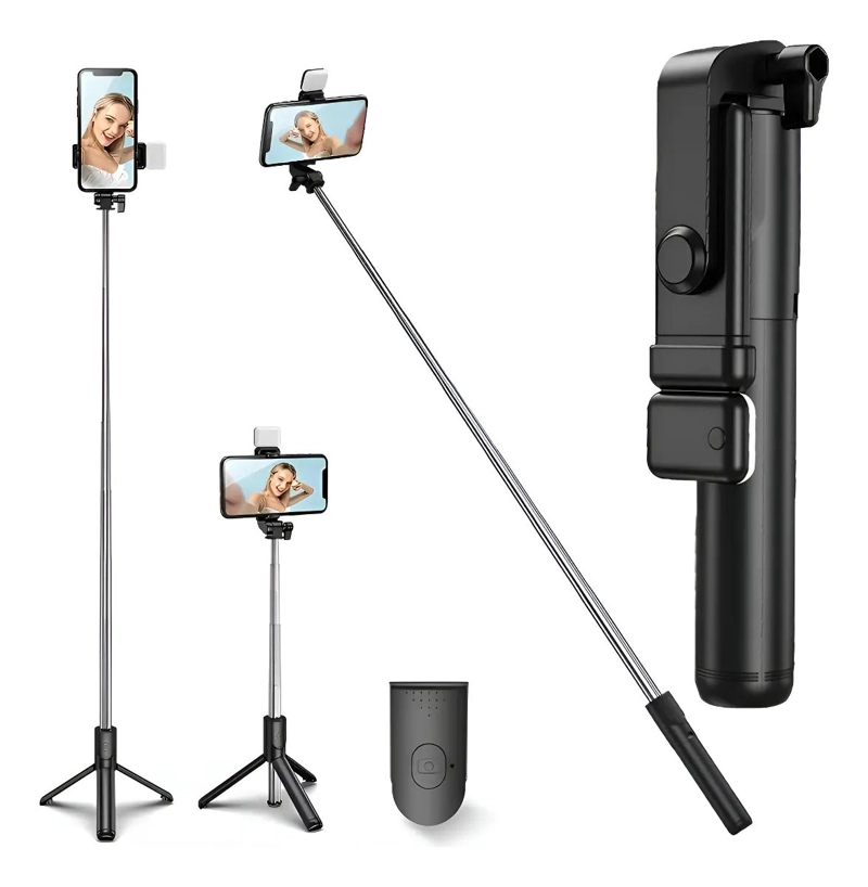 TRIPODE DE PALO SELFIE CON LUZ Y CONTROL BLUETOOTH - 1