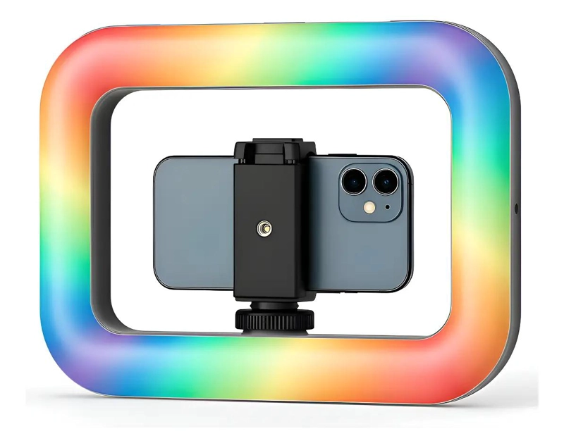 FOCO RGB CON ESTABILIZADOR PARA SMARTPHONE Y GRABACION - 7
