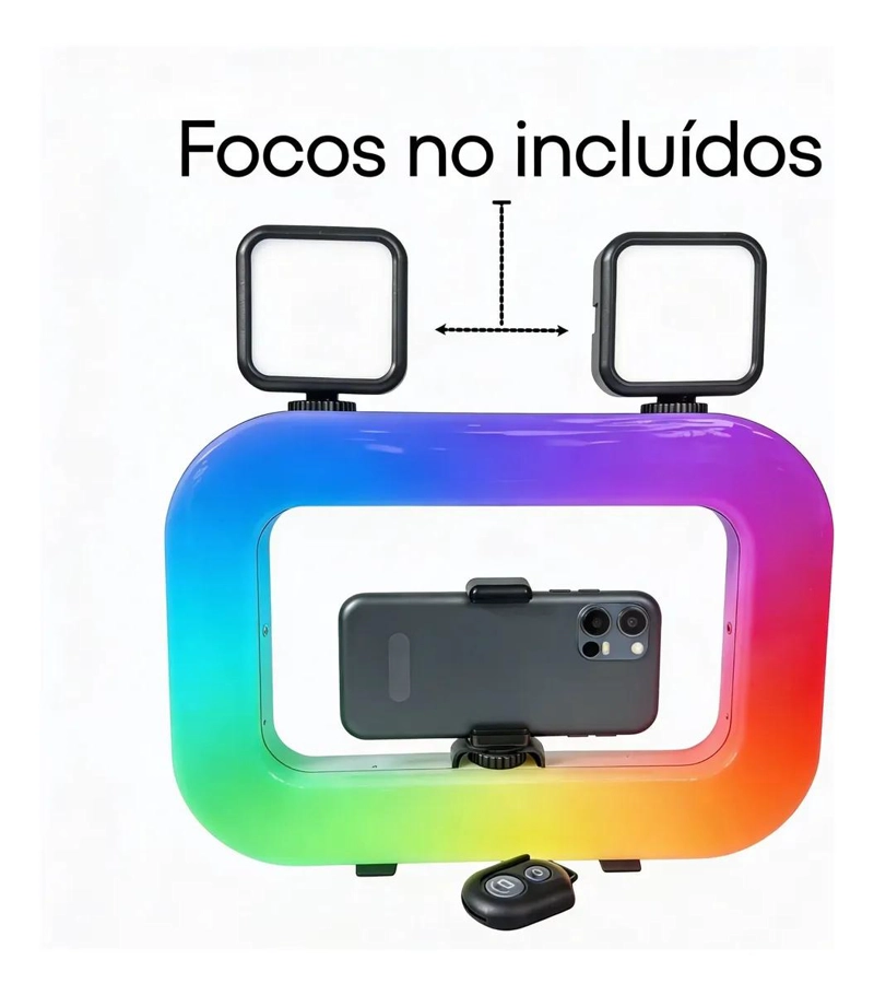 FOCO RGB CON ESTABILIZADOR PARA SMARTPHONE Y GRABACION - 8