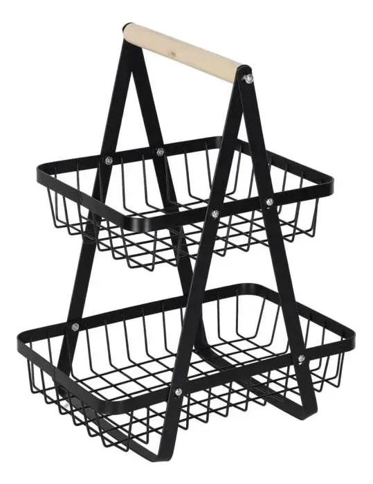 ORGANIZADOR MULTIFUNCIONAL DE FRUTAS Y VERDURAS 2 NIVELES - 6
