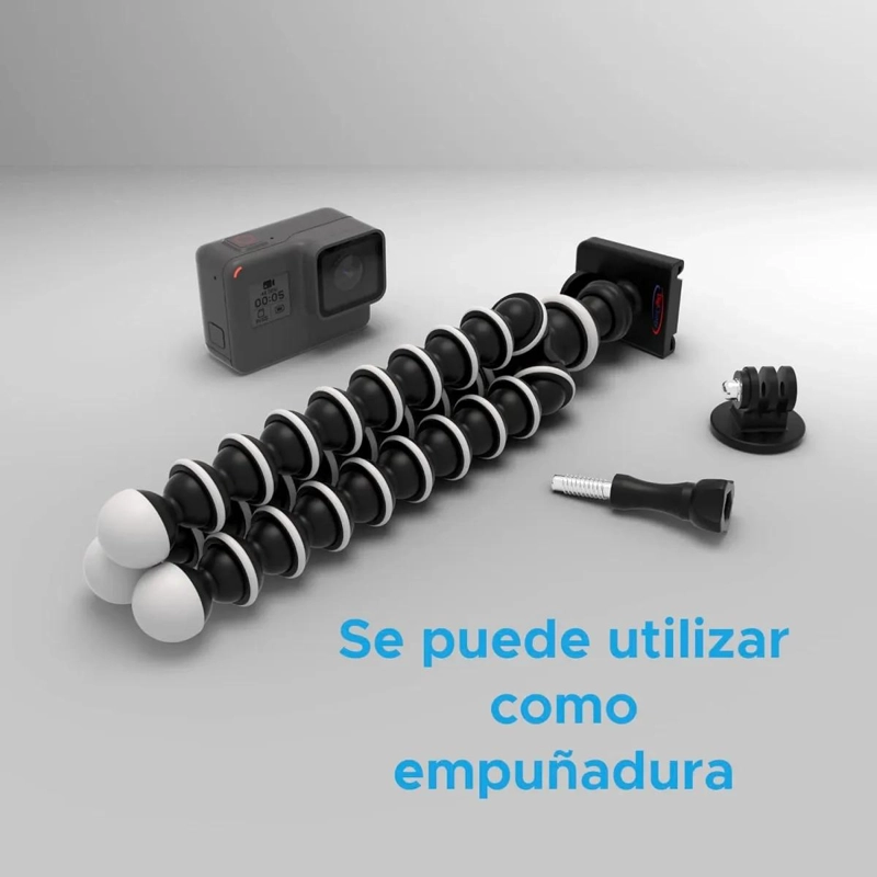 TRIPODE FLEXIBLE PULPO PARA CELULAR Y CAMARA CON SOPORTE AJUSTABLE - 5