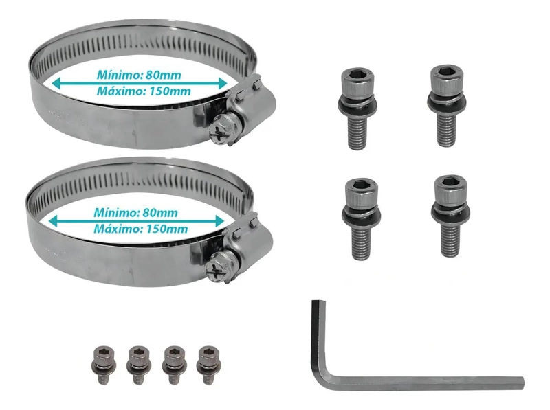 SOPORTE DE ACERO INOXIDABLE PARA CAMARA DE SEGURIDAD - 4