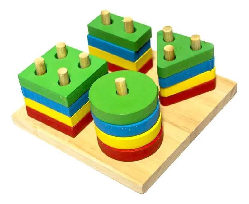 JUGUETE EDUCATIVO DE MADERA PARA NIÑOS CON DESAFIO MANUAL - 1