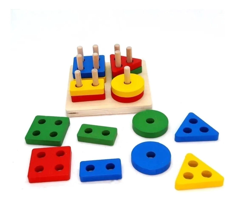 JUGUETE EDUCATIVO DE MADERA PARA NIÑOS CON DESAFIO MANUAL - 2