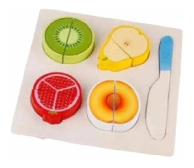 JUEGO DE MADERA PARA CORTAR FRUTAS Y VERDURAS CON VELCRO - 2