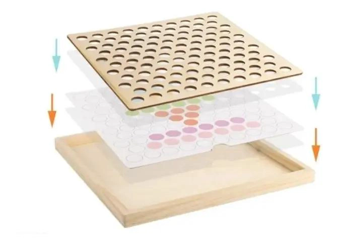 JUEGO EDUCATIVO DE MADERA PARA MOTRICIDAD FINA Y APRENDIZAJE - 5