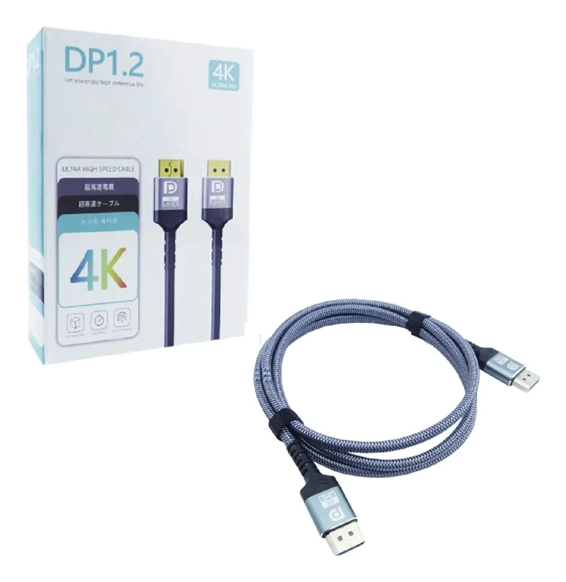 CABLE DISPLAYPORT 4K DE 1.5 METROS PARA CONEXIONES ESTABLES - 5