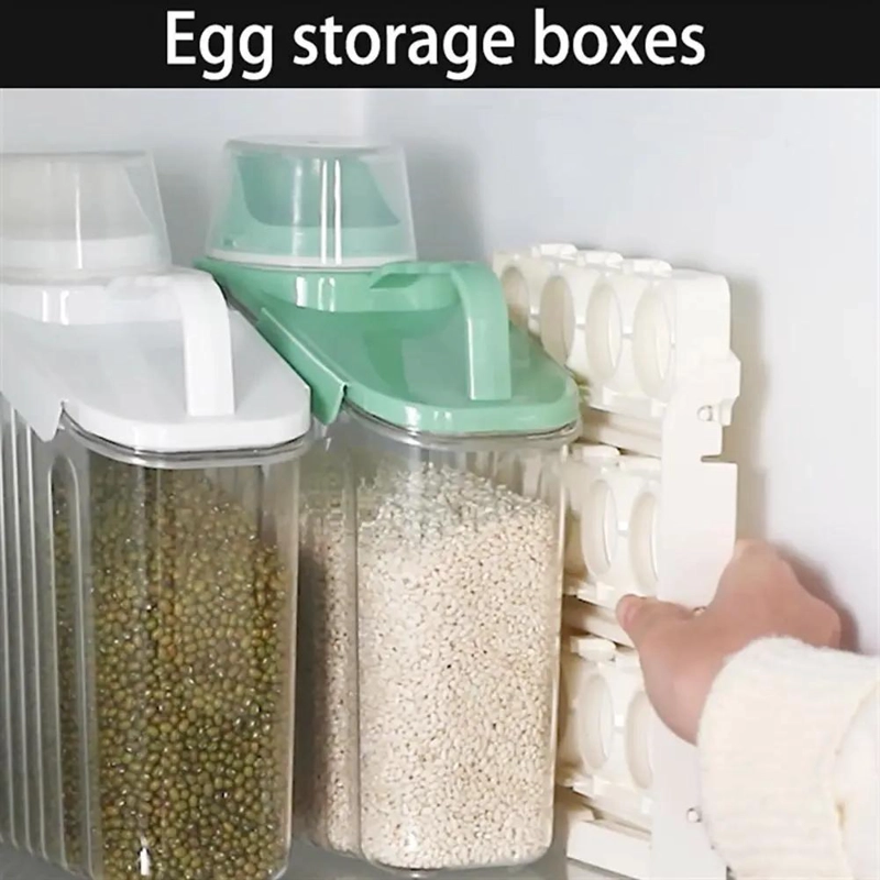 DISPENSADOR DE HUEVOS ORGANIZADOR PARA 24 UNIDADES EN 3 NIVELES - 6