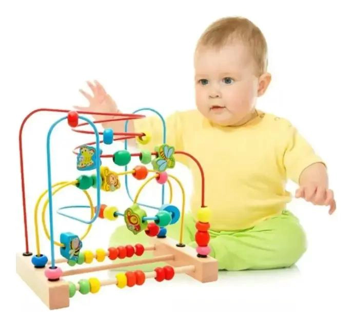 ABACO DE MADERA DIDACTICO PARA APRENDIZAJE INFANTIL - 1
