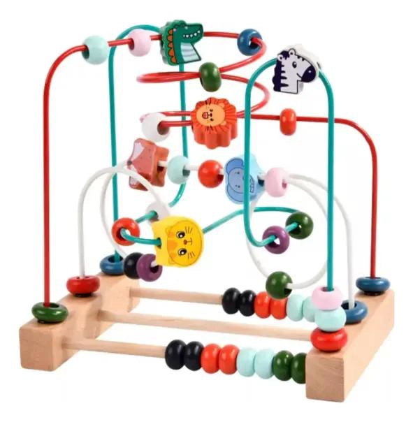 ABACO DE MADERA DIDACTICO PARA APRENDIZAJE INFANTIL - 2