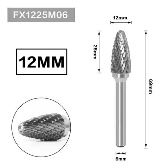 LIMA DE CARBURO TUNGSTENO Y COBALTO 6.9CM - 3