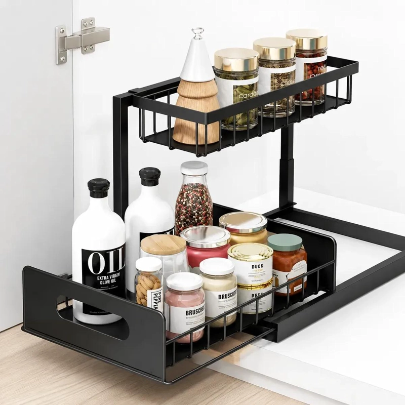 ORGANIZADOR EXTRAIBLE DE COCINA Y BAÑO CON 2 NIVELES - 5