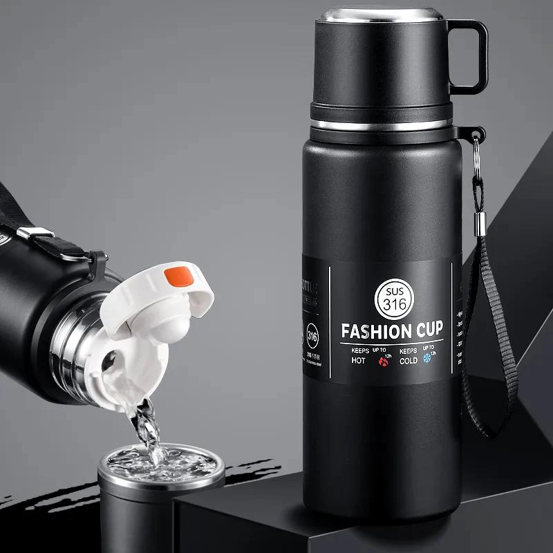 TERMO TE RMICO DE ACERO INOXIDABLE 1 LITRO CON FILTRO PARA TE - 4