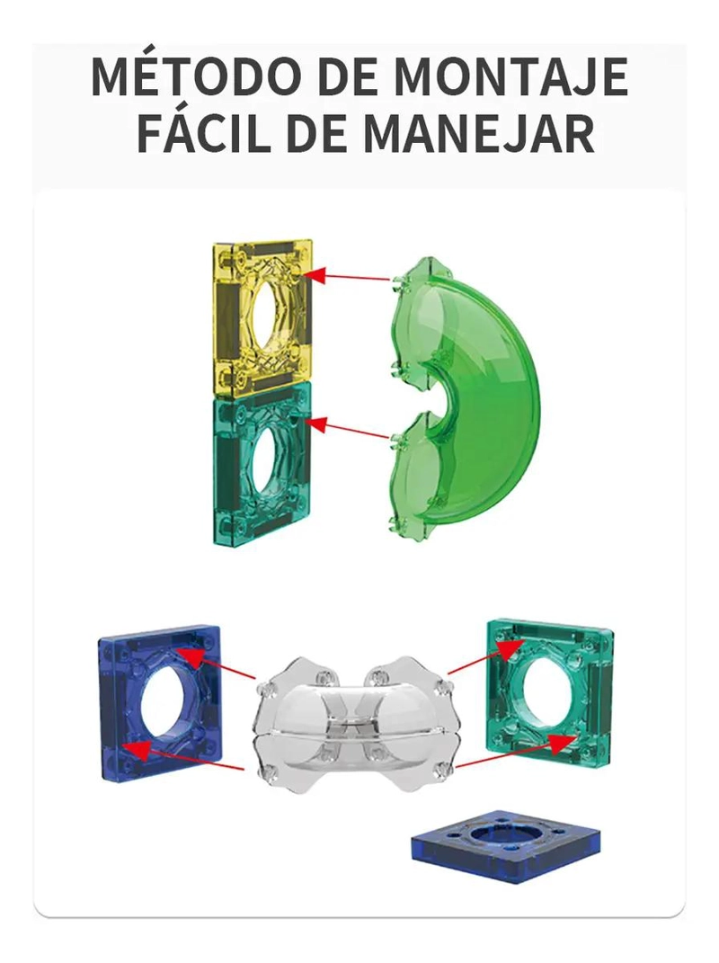 BLOQUES MAGNE TICOS DE CONSTRUCCION 94 PIEZAS PARA NIÑOS - 2
