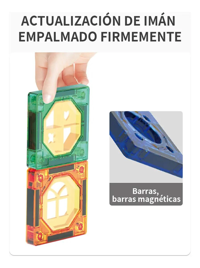 BLOQUES MAGNE TICOS DE CONSTRUCCION 94 PIEZAS PARA NIÑOS - 3