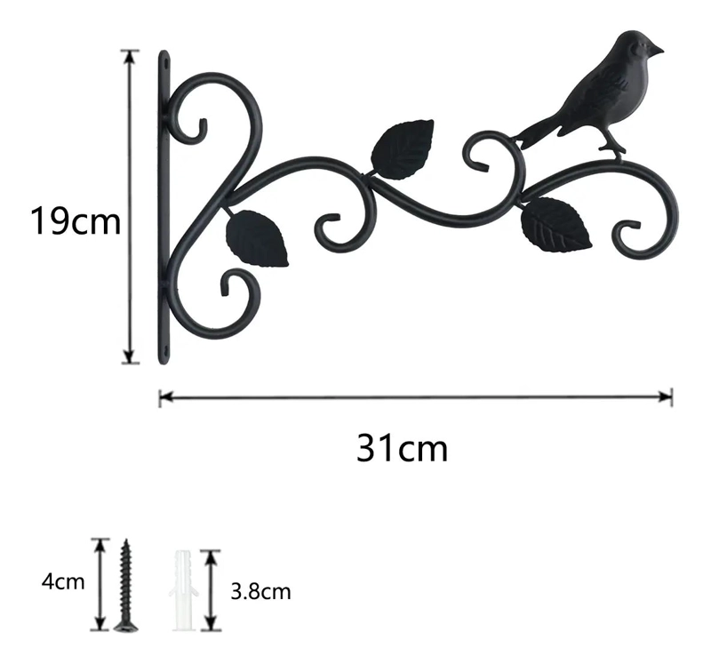 GANCHOS DE HIERRO PARA COLGAR PLANTAS Y DECORACIONES - 2