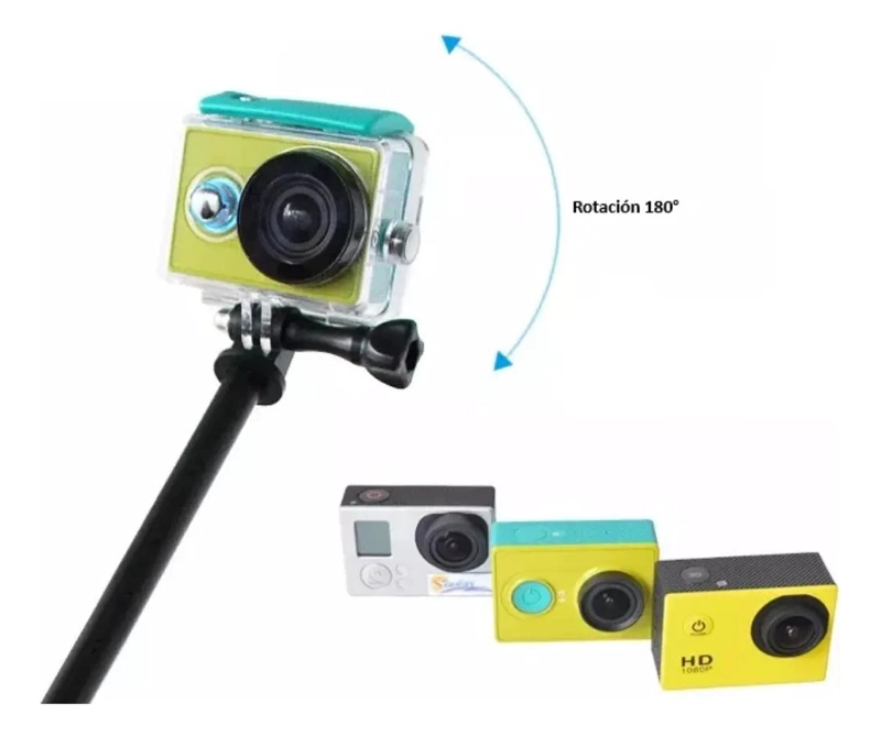 BASTON SELFIE EXTENSIBLE SUMERGIBLE PARA CAMARAS DEPORTIVAS - 10