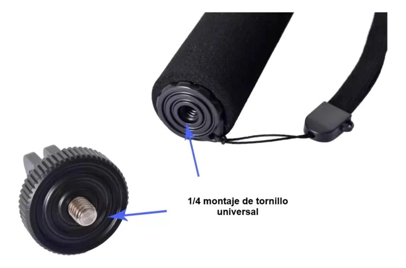 BASTON SELFIE EXTENSIBLE SUMERGIBLE PARA CAMARAS DEPORTIVAS - 6