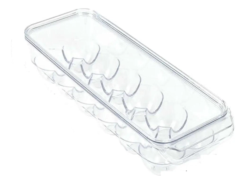 PACK DE 6 ORGANIZADORES DE HUEVOS CON TAPA PARA 12 UNIDADES - 1