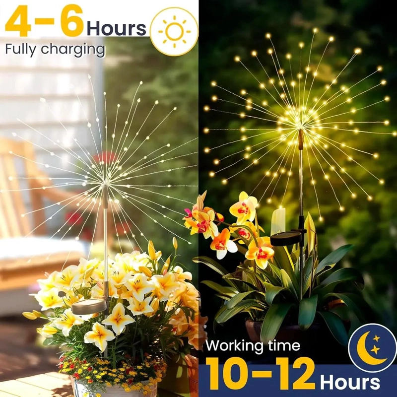PACK DE 4 LUCES MICRO LED PARA JARDIN CON DISEÑO DE ESTRELLA - 4