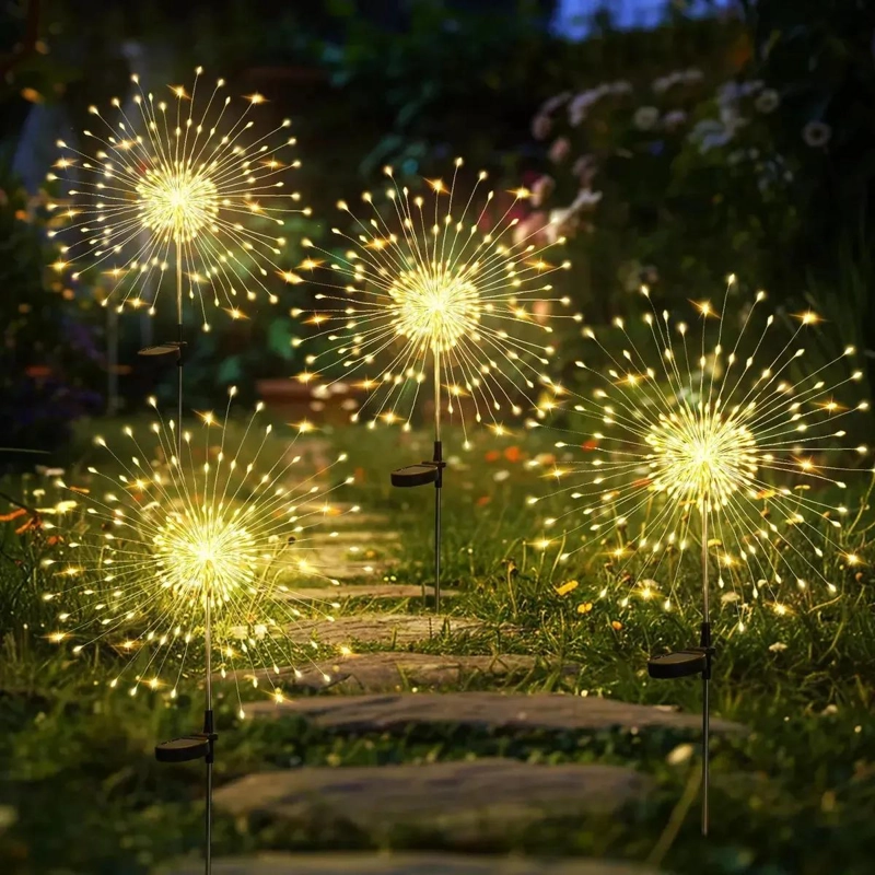 PACK DE 4 LUCES MICRO LED PARA JARDIN CON DISEÑO DE ESTRELLA - 6