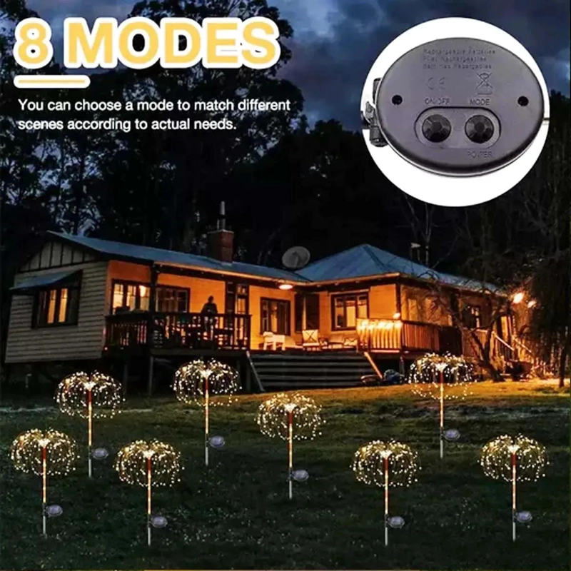 PACK DE 4 LUCES MICRO LED PARA JARDIN CON DISEÑO DE ESTRELLA - 7