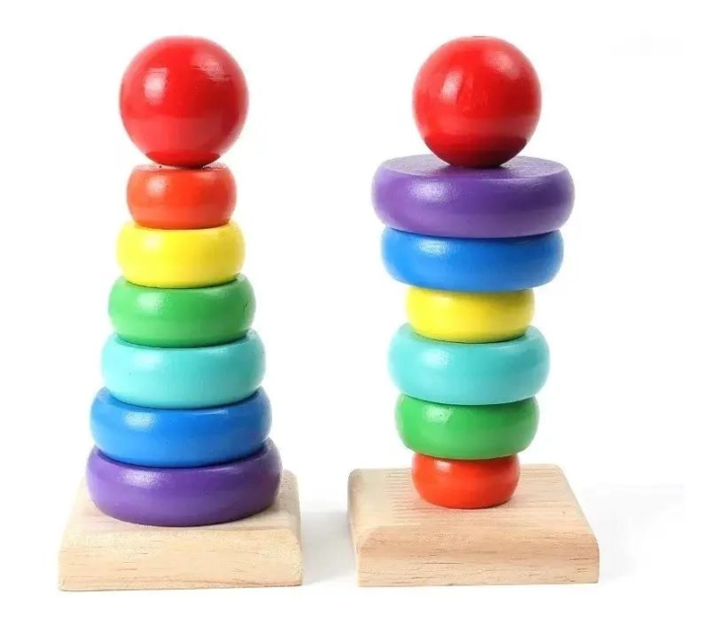 JUGUETES DIDACTICOS DE MADERA PARA BEBE S ESTIMULACION TEMPRANA - 5