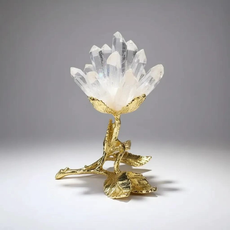 ROSAS ETERNAS DE CUARZO EN AMATISTA, CITRINO Y CRISTAL - 1