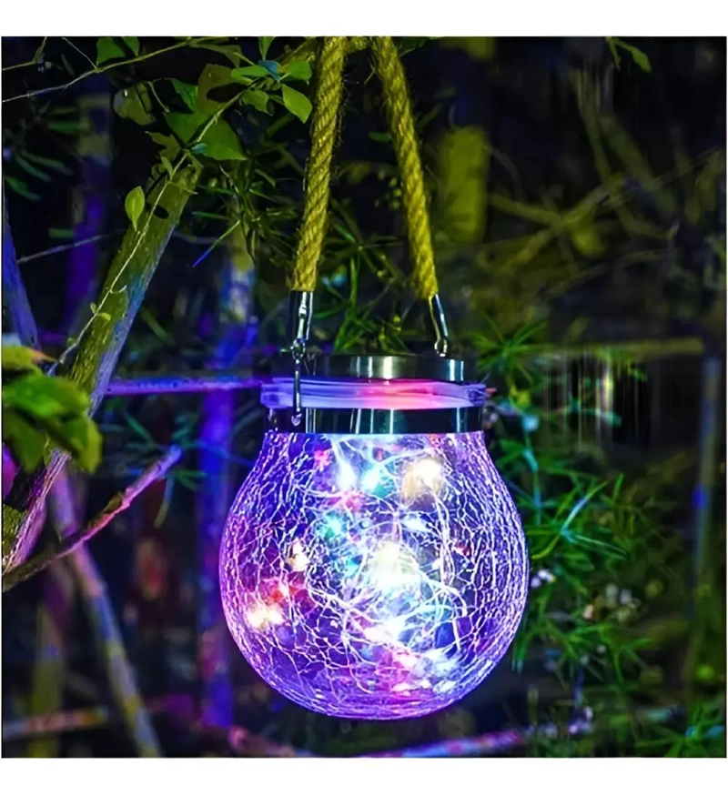 PACK DE 2 LAMPARAS SOLARES LED PARA JARDIN Y EXTERIORES - 2