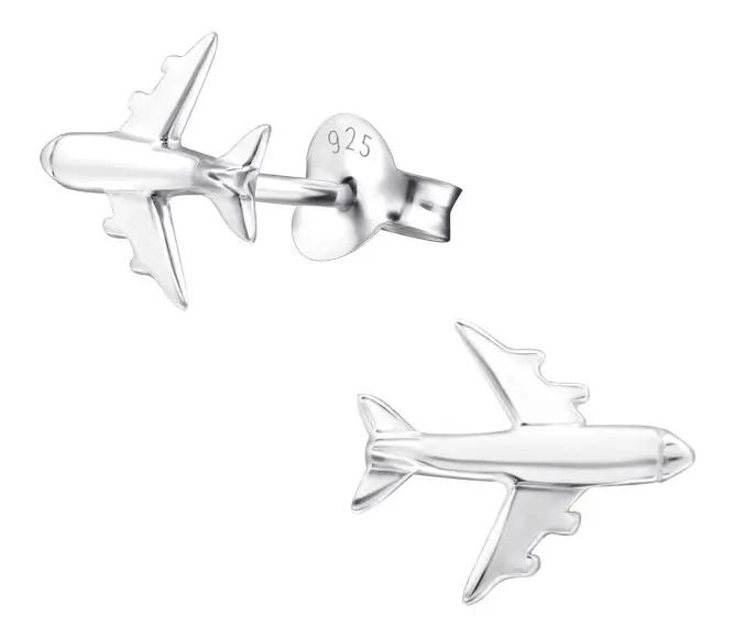 AROS DE AVION EN PLATA 925 PARA HOMBRE Y MUJER - 1