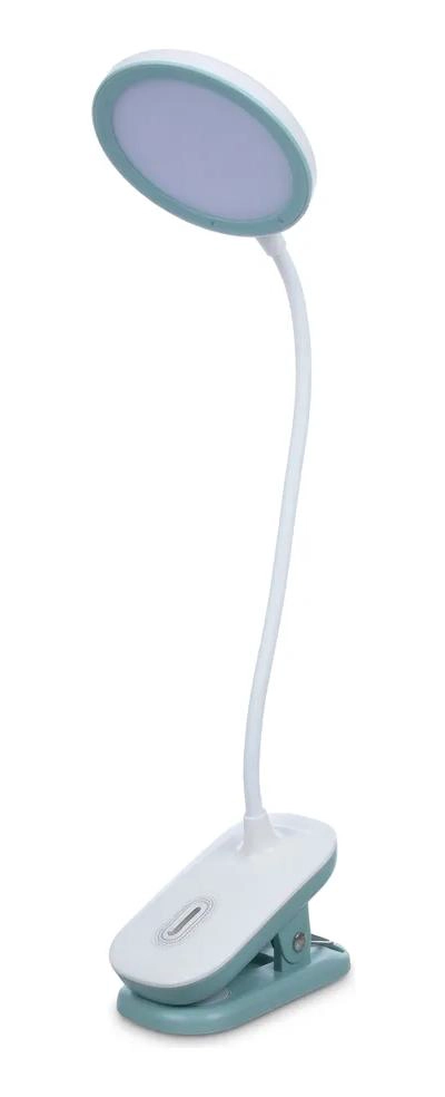 LAMPARA LED DE ESCRITORIO FLEXIBLE CON PINZA RECARGABLE - 1