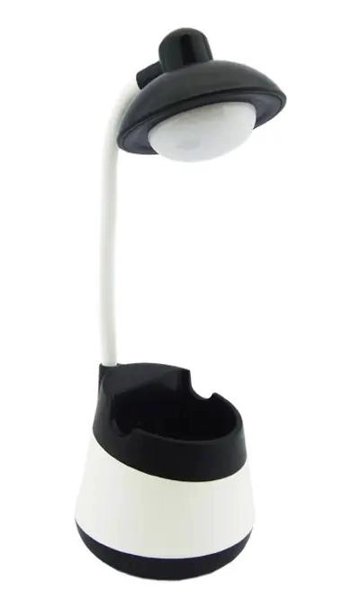 LAMPARA LED CON SOPORTE PARA LAPIZ Y CELULAR RECARGABLE - 1