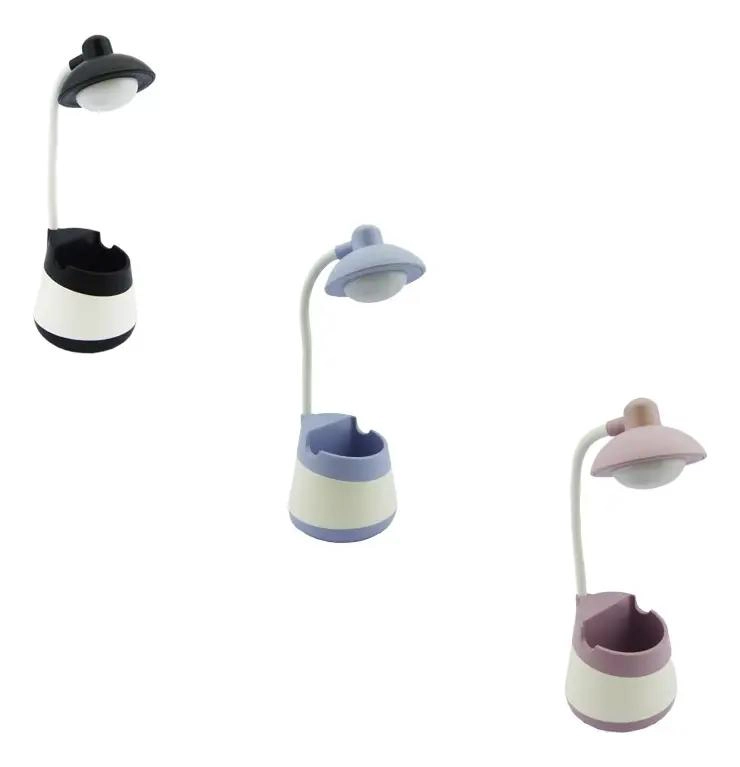 LAMPARA LED CON SOPORTE PARA LAPIZ Y CELULAR RECARGABLE - 4