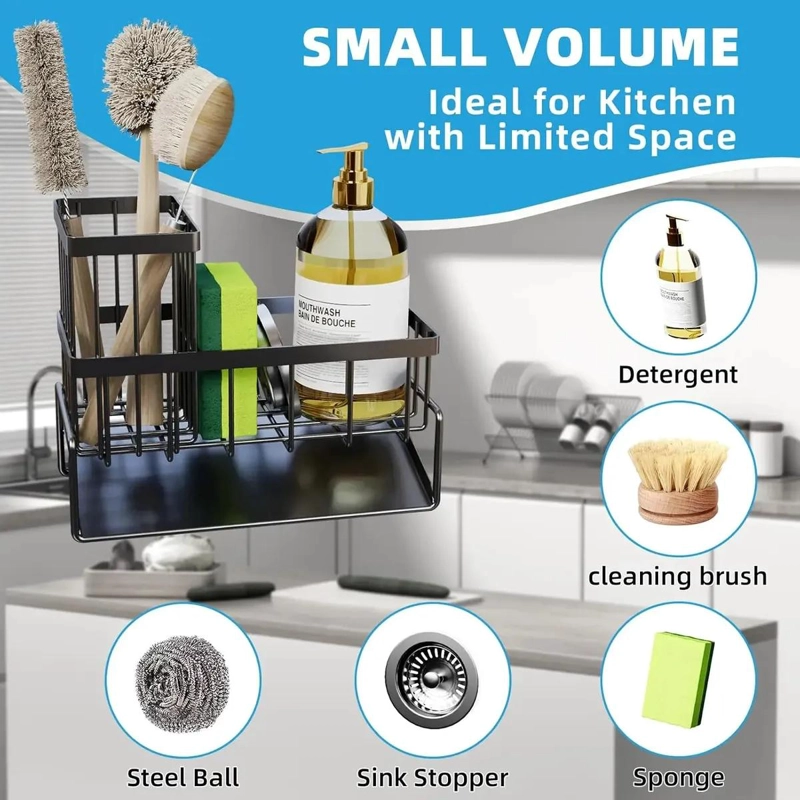 ORGANIZADOR DE COCINA PARA FREGADERO DE ACERO INOXIDABLE - 2