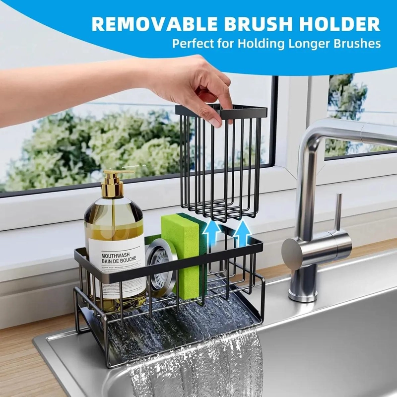 ORGANIZADOR DE COCINA PARA FREGADERO DE ACERO INOXIDABLE - 7